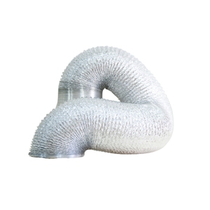 Manguera de Aire Flexible Gris Aluminio Sin Aislamiento para Ventilación, Extracción de Aire en Baños y Aplicaciones de HVAC - Product Image 2