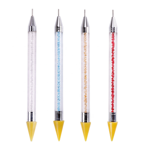 1PC Dual Heads Acrylic Metal Dotting Wax Pen <b>Nail</b> Brush Rhinestones Crystal Picking <b>Nail</b> Studs Dotter DIY Point Drill <b>Nail</b> <b>Tools</b> - Product Image 3