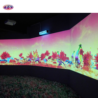 Jeux muraux interactifs immersifs intérieurs à grand écran Projection de lancer de balles Réaction numérique Affichage léger