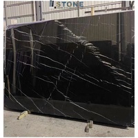 Marbre noir Marquina de premier choix, grandes dalles, sol en marbre noir et carreaux de pierre, prix Foshan, prix Yunfu Stones