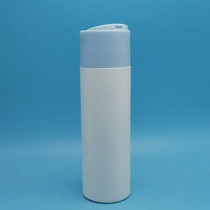 Bouteille souple mate de 200 ml pour après-shampoing, flacon cylindrique rond en plastique pour gel douche et shampoing avec bouchon disque - Product Image 1