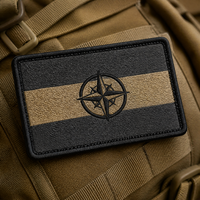 Écusson brodé drapeau européen, emblème d'identité nationale pour vestes de voyage, écusson personnalisé de pays, finition thermocollante, marque premium