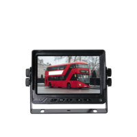 Moniteur AHD 5 pouces pour mini-bus, moniteur 3 images pour camion, caméra de recul avec télécommande, moniteur d'appuie-tête