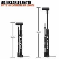 BAIMEI Durable Léger Portable Mini Pompe À Vélo VTT Pompe 120PSI Haute Pression Valve Adaptateur Vélo Pompe À Main
