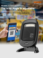 Lecteur de codes-barres omnidirectionnel 2D à détection automatique, lecteur de codes QR, interface USB, en stock pour usage commercial