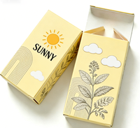Boîte pliante en papier couché pour emballage personnalisé de parfums, huiles pour cils et ongles, avec impression et gaufrage