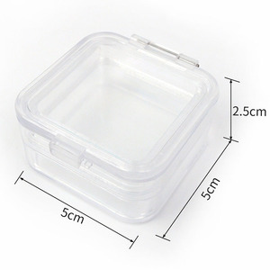 Clear <b>Plastic</b> Storage Box With Blue Latches For Lab Use 100Ml Capacity - Product Image 2