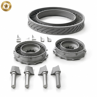 Service de fraisage CNC sur mesure, lames de ventilateur spirales en titane usinées par CNC 5 axes, hélices en aluminium 6061 7075, usinage CNC