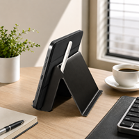 Support de tablette universel réglable pour bureau, support de bureau portable multi-angles avec emplacement pour stylet pour tablette iPad