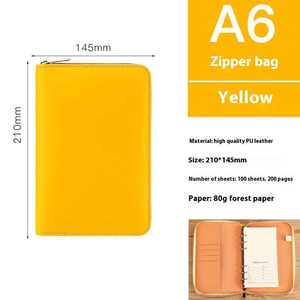 Macaron A7 A6 A5 B5 <strong>Binder</strong> Zipper Wallet <strong>Budget</strong> Planner 6 Rings Refillable Money Wallet Organizer for Cash Budgeting and Saving - Product Image 6