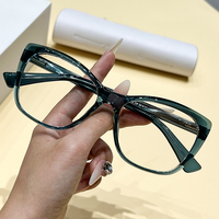 Style européen américain dégradé Cat Eye TR90 lunettes à la mode à la mode métal CP Rivets oeil mode lunettes cadres