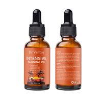Marque privée Produits de beauté personnalisés Ensemble d'huiles de bronzage pour solarium naturel Kit de bronzage à usage domestique