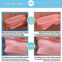 Conteneur de stockage alimentaire pliable en silicone |   Couvercle hermétique compatible avec le réfrigérateur et le micro-ondes |   Ensemble de boîtes de conservation pour la cuisine personnalisables