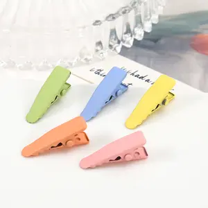 Hot Selling Hair Accessories Small Mini Salon Tool Metal Spray Painted Hair Clip