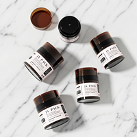 Emballage écologique Pot de crème cosmétique vide remplaçable en plastique coloré de luxe pompe sans air