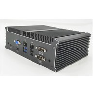 Mini PC Industrial de Doble LAN, Diseño sin Ventilador, Intel Core I5/I7 6.ª-14.ª Generación, Personalizable con WiFi 5G, Caja de Control Industrial