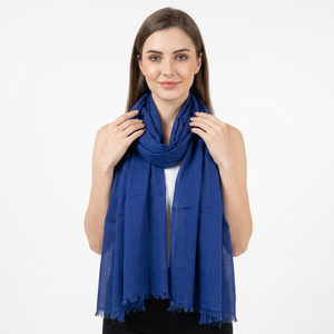 Écharpes en coton biologique pour femmes et filles, écharpes de style hijab, écharpes faites à la main avec des franges, fournisseur en gros - Product Image 1