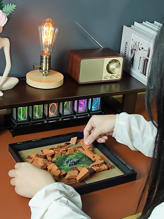 JAKI DIY Creative Wall Art Photo Frame Electronic Dinosaur