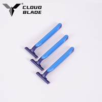 Rasoir de sécurité manuel jetable CLOUD pour hommes avec lames en acier inoxydable, triple lame, couleur et emballage personnalisés