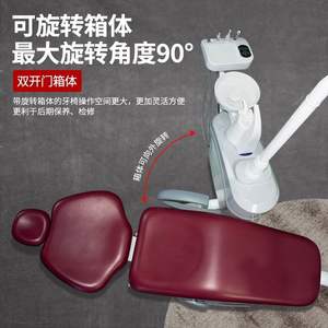 Sillón Dental Eléctrico 1000, Escupidera de Cerámica Blanca, Modelo de Lujo con Ocho Luces LED, Control de Temperatura de Doble Color - Product Image 2