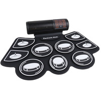 Tambour électronique pliable en silicone pour la vente en gros transfrontalière - Idéal pour les enfants et les débutants