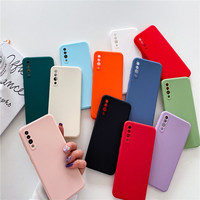 Étui de téléphone en TPU mat couleur bonbon pour Samsung Galaxy S23 S22 Plus S21 Étui en silicone ultra souple avec protection pour appareil photo