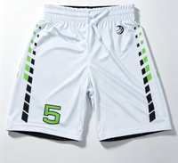 Shorts de basketball personnalisés pour hommes, shorts de sport en mesh respirant, 10 MOQ, support OEM, sublimation du logo