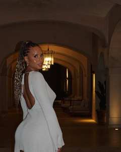 STOCK 6 Farben <span class=keywords><strong>Open</strong></span> <span class=keywords><strong>Back</strong></span> Frauen Kleid Strick Langarm Kleid Strand Outfits - Product Image 6