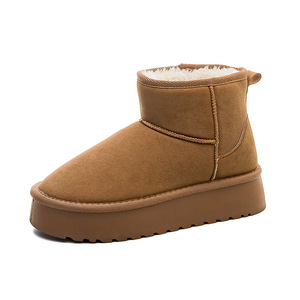 2025 nuovi stivali da neve invernali da <span class=keywords><strong>donna</strong></span> in velluto con fondo spesso impermeabile antiscivolo in morbida pelliccia di cotone nuove <span class=keywords><strong>scarpe</strong></span> da pane stile esplosione - Product Image 6