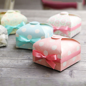 Scatola creativa di caramelle nuziali Ready-Made piccola scatola di carta regalo fresca per biscotti di forma quadrata - Product Image 4