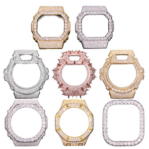Boîtier de montre serti de diamants D VVS1 Moissanite pour G-series Shock, entièrement serti de diamants, passe le testeur de diamants, certification GRA - Product Image 1