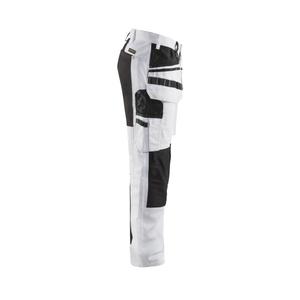BLAKLADER - 191010001099C60 Pantalones de pintor con estiramiento Blanco/Negro-EAN 7330509622506 PANTALONES DE TRABAJO DE CARGO - Product Image 3