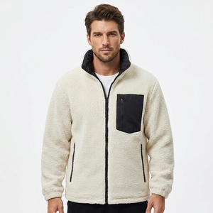 Veste matelassée réversible en polaire pour <span class=keywords><strong>homme</strong></span>, col montant, color block, épaisse et matelassée, <span class=keywords><strong>manteau</strong></span> en coton pour couple, collection automne-<span class=keywords><strong>hiver</strong></span> - Product Image 3