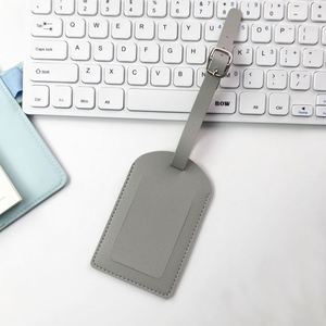 2025 NEW Custom Logo Plane Boarding Pass Suitcase Tag Checked Boarding Travel Waterproof Leather Luggage Tag - Product Image 4