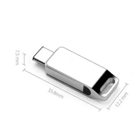 Clé USB Type-C gravée sur mesure KDATA Promotion 3.0 32 Go 64 Go 128 Go USB-C en métal double port OTG pivotante