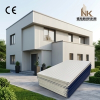 Revêtement extérieur rigide en mousse pour façade, décor brique 3D, panneau mural extérieur moderne en polyuréthane métallique structurel