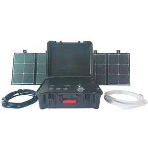 Emergency Luggage Water Filtration System Running On Solar Power For Disaster Survival Drink Water Solar Portable Water Filter