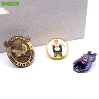Pins de revers en métal contemporains, émaillés et plaqués mat, personnalisés OEM ODM, vente en gros directe d'usine à bas prix