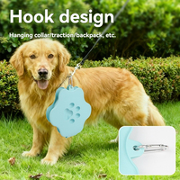 Bol pour animaux de compagnie en silicone personnalisé OEM pour le camping et la randonnée, bol de voyage pliable pour chien et chat avec boucle de montagne