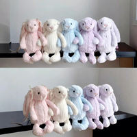 Peluche Lapin de Pâques Rose avec Motif Floral, Jouet en Peluche Doux, Cadeau pour Enfants, Décoration de Fêtes