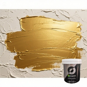 Vernice epossidica oro lucido a base d'acqua con rivestimento liquido ecologico per acciaio per mobili e applicazioni a spruzzo - Product Image 1