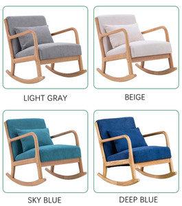 Factory Direct Supply European Nordic Style Wooden Solid Wood <strong>Rocking</strong> <strong>Chair</strong> Living Room <strong>Arm</strong> <strong>Chair</strong> - Product Image 4