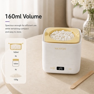 Chauffe-cire portable 160 ml avec pot en silicone amovible pour l'épilation du visage, du maillot et des aisselles – Nouveauté très demandée - Product Image 2
