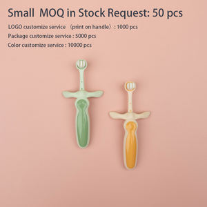 Kit de soins bucco-dentaires pour bébé en vrac avec tête à poils ronds poils souples pour nourrissons et enfants santé dentaire - Product Image 4