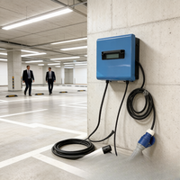 Estación de Carga Móvil para Vehículos Eléctricos 7kW CCS2 Gun OCPP 1.6J Tipo Móvil para Soporte de Flotas Jinghu TA-DC-7-B