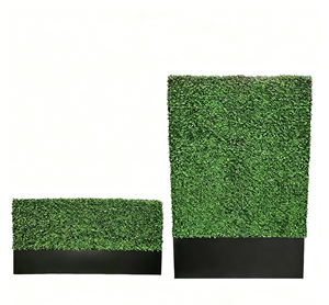 Panneau mural de haie en buis artificiel personnalisé, écologique, anti-UV, avec jardinière intégrée, pour clôture d'intimité et mur végétal - Product Image 4