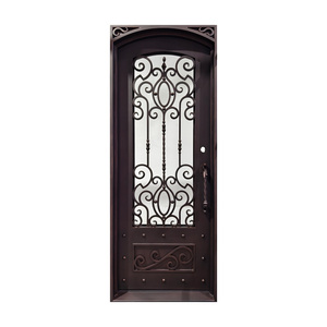 Portes battantes extérieures en fer forgé étanches, portail principal, <span class=keywords><strong>entrée</strong></span> avant, haute sécurité, antivol, finition moderne de luxe pour <span class=keywords><strong>appartement</strong></span> - Product Image 2