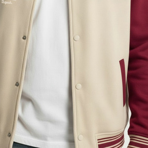 Chaqueta Varsity Moderna con Forro Transpirable para Hombre, Talla Juvenil, Chaqueta Deportiva Varsity Elegante para Hombre en Oferta - Product Image 5