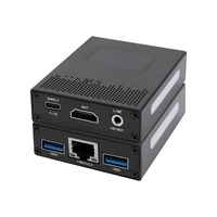 Codificador de Transmisión en Tiempo Real de 2 Puertos USB para Cámaras con Entrada UVC a Salida HD, Decodificador IP a HD