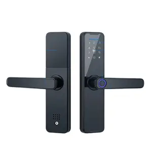 Apartamento inteligente TTlock Digital Keyless Alumínio Porta Fechadura Inteligente